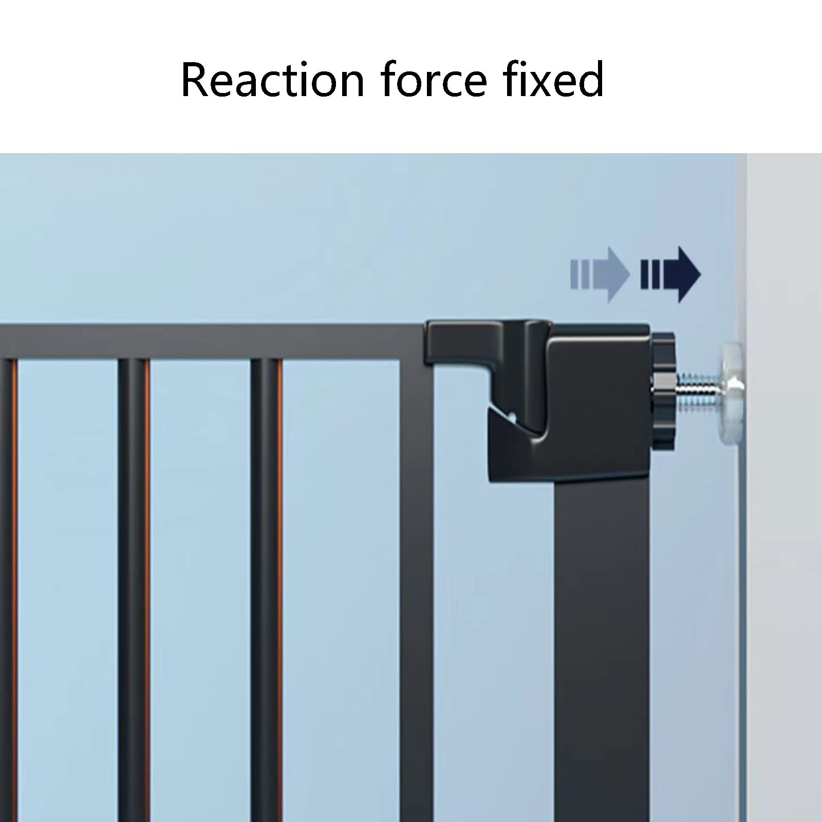 Cancello Passante per Bambini Extra Largo Nero,Pressione della Barriera della Scala con Auto-Close,Cancello di Sicurezza Estensibile,Aperta a Due Vie,Montaggio Hardware (174-181cm/68.5-71.2in)