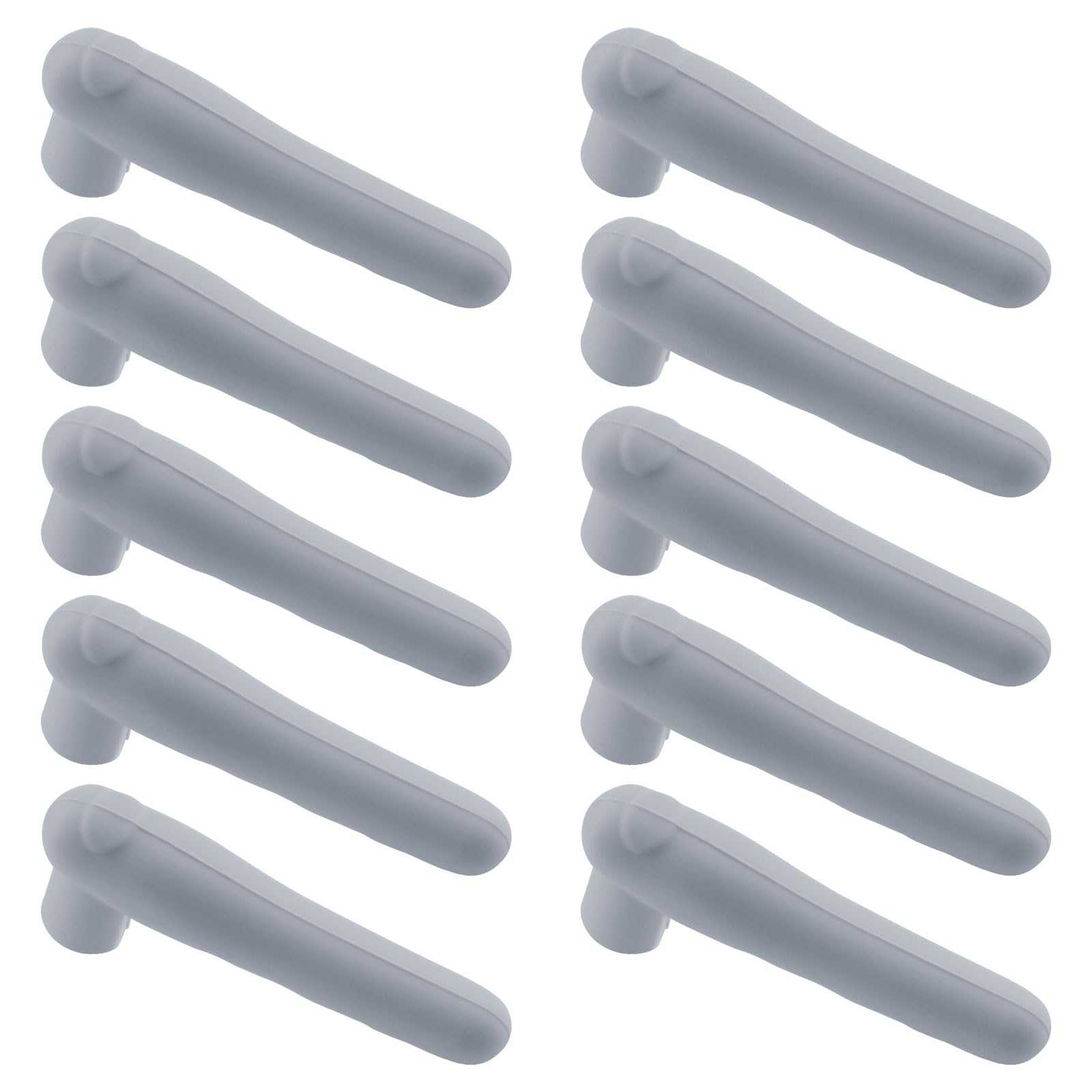 UFURMATE 10Pcs Grey Door Knob Covers Silicone Door Handle Glove Cover Anti-Static Safety Doorknob Protector for Flat Square Doors Levers
