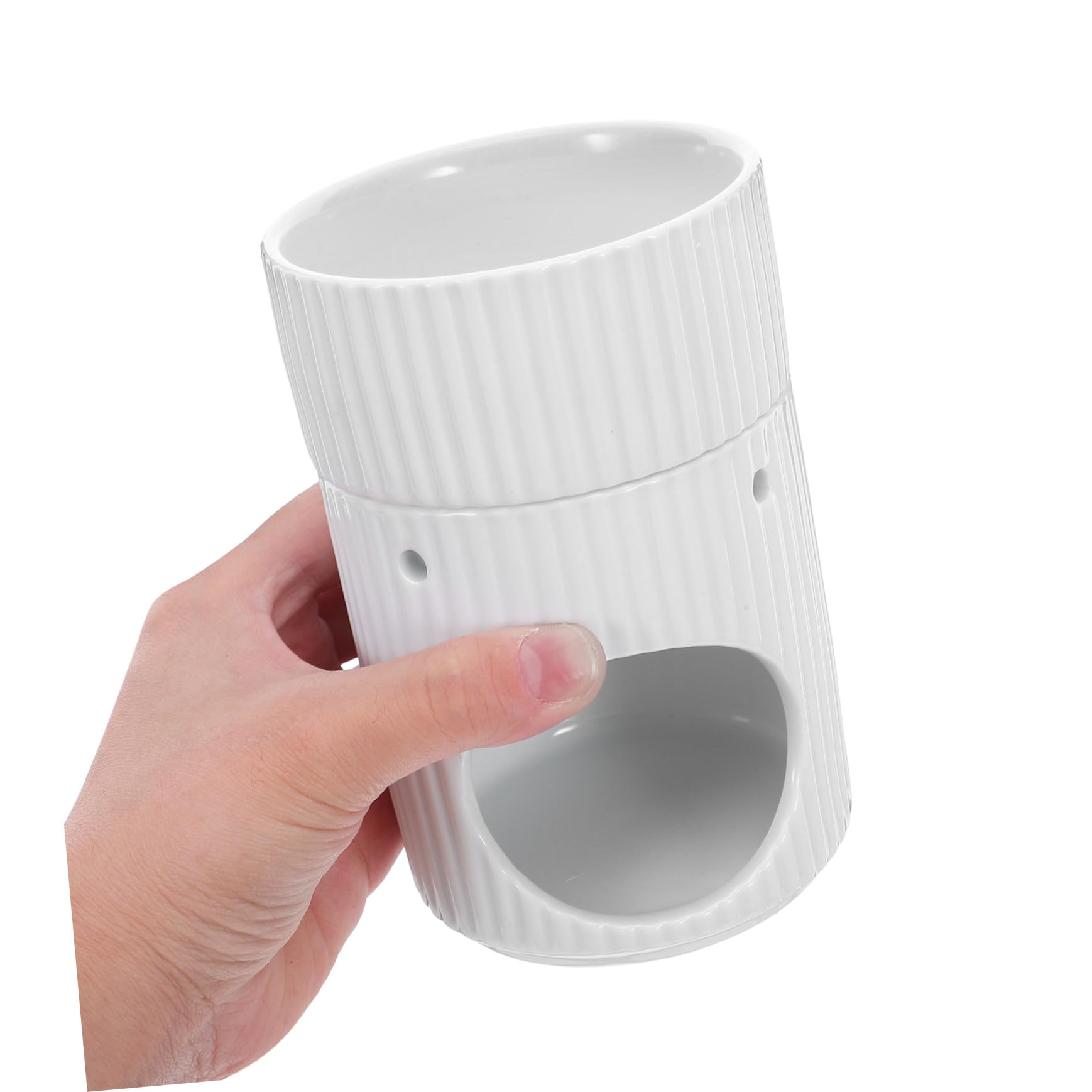 Hemobllo Diffusore di Fragranze per Casa Bruciatore di Cera Fusa in Ceramica Diffusore da Scrivania per Ufficio Scaldacera Profumato da Portacandele Decorativo per Candele da Tè