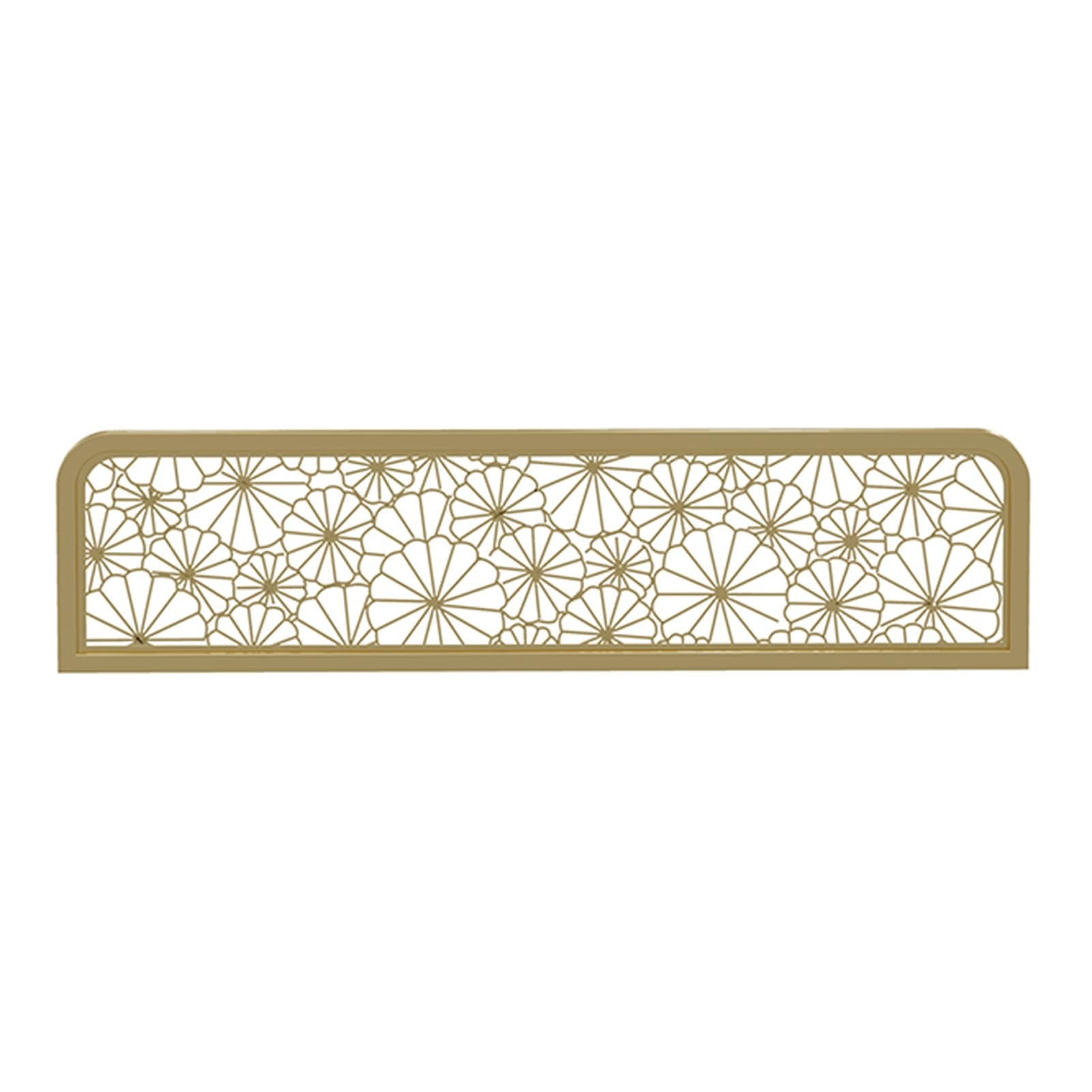 KLGFBDC Gold Decorative Metal Room Dividers - 110cm HOL Out Partitions for Dining Areas, Non-Fading Stylish Screens for Restaurants & Offices, 30cm Divider