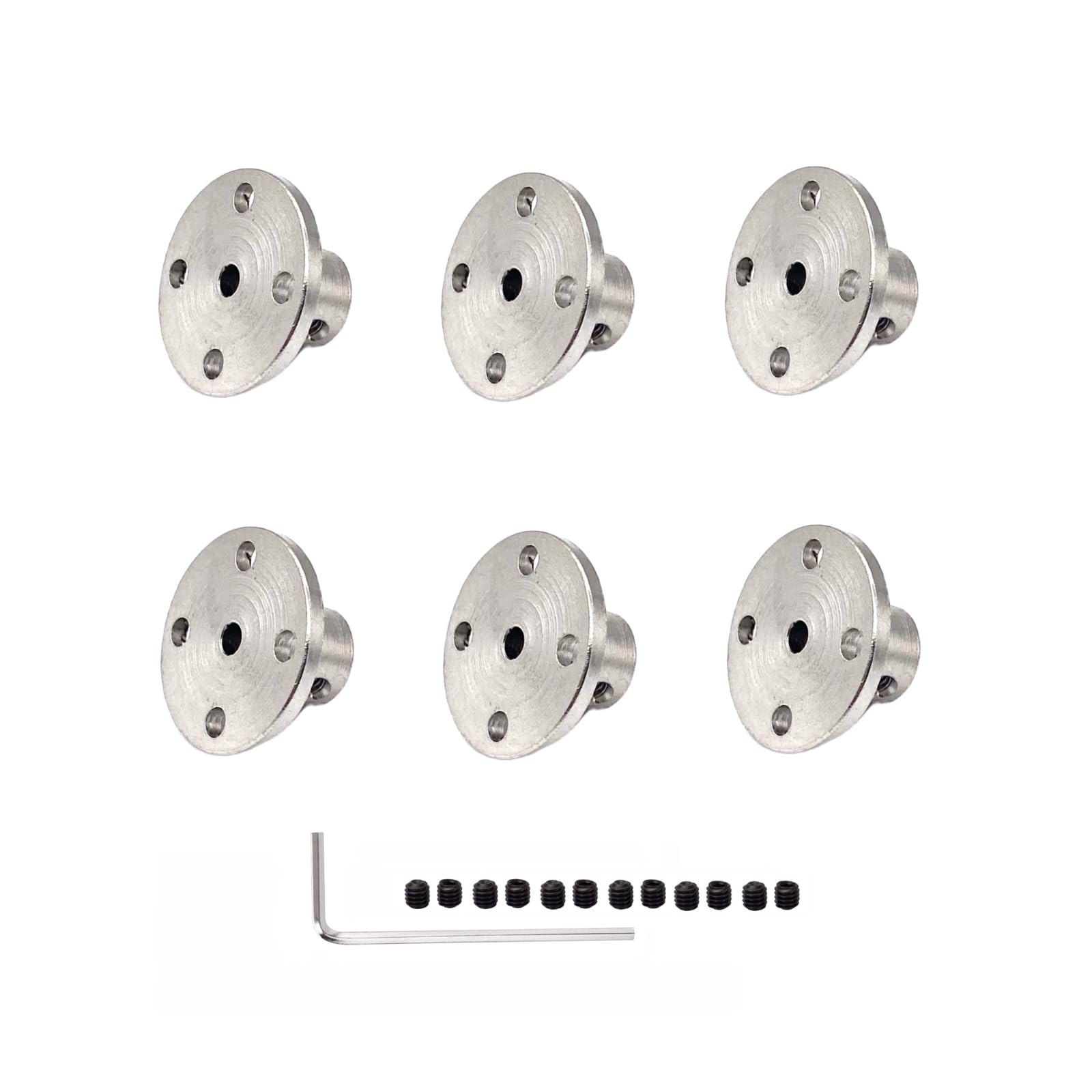 Rigid Flange Couplings - 6 Pcs for DIY Motors -17 Rigid Flange Couplings - 6 Pcs for DIY Motors -17
