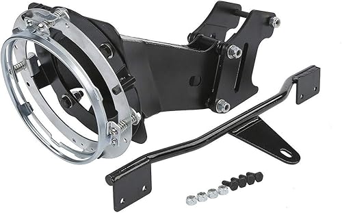 Miniatura 5 de TCT-MOTORPARTS 7" Cobertura de carenado delantero superior, parabrisas, faro con kits de montaje para Harley Dyna Street Bob, Low Rider, FXR