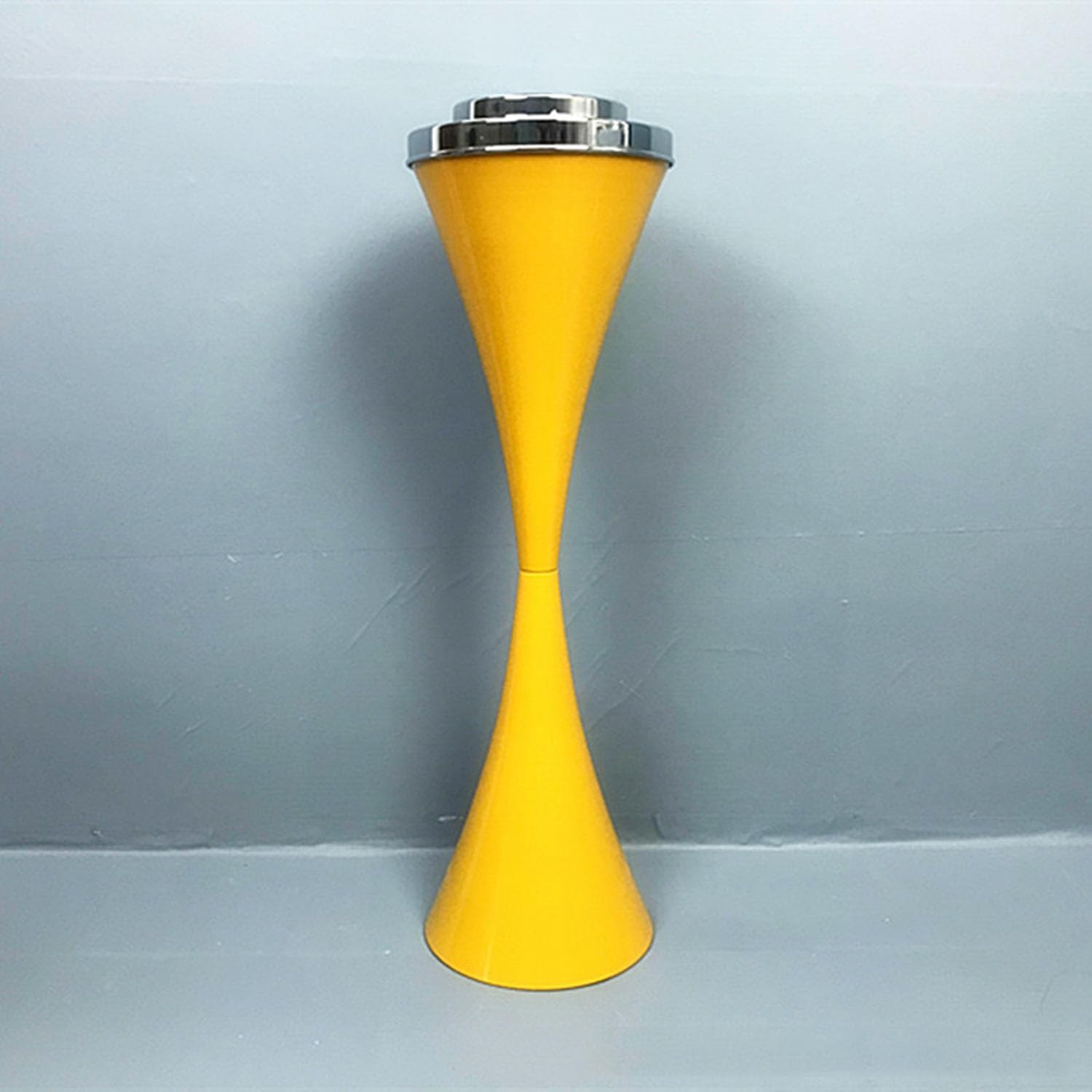Mtnbhh Yellow Floor Standing Ashtray, Standing Ashtray Indoor Outdoor, Commercial Cigar Ash Tray Container With Lid, Creative Ashtrays(Yellow)