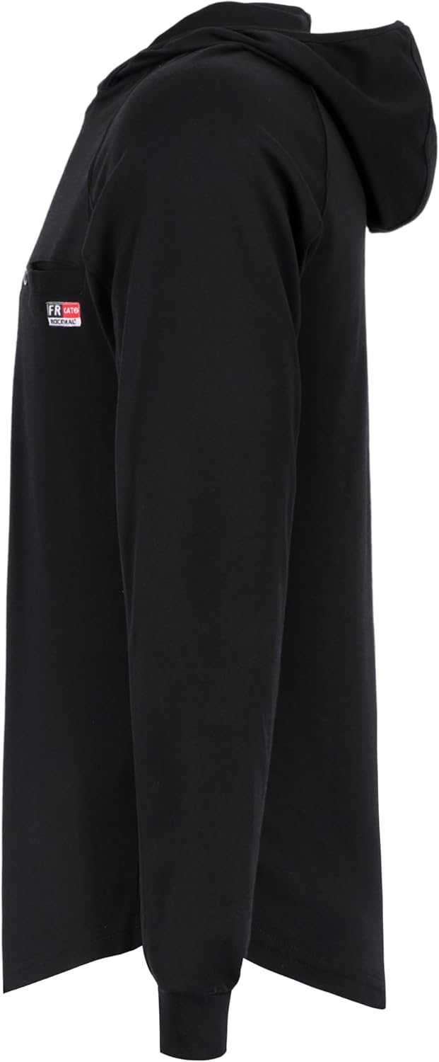 BOCOMAL FR Hoodie Shirt 5.5oz Lightweight Flame Resistant Work Shirt Long Sleeve NFPA 2112 CAT2 - Image 3