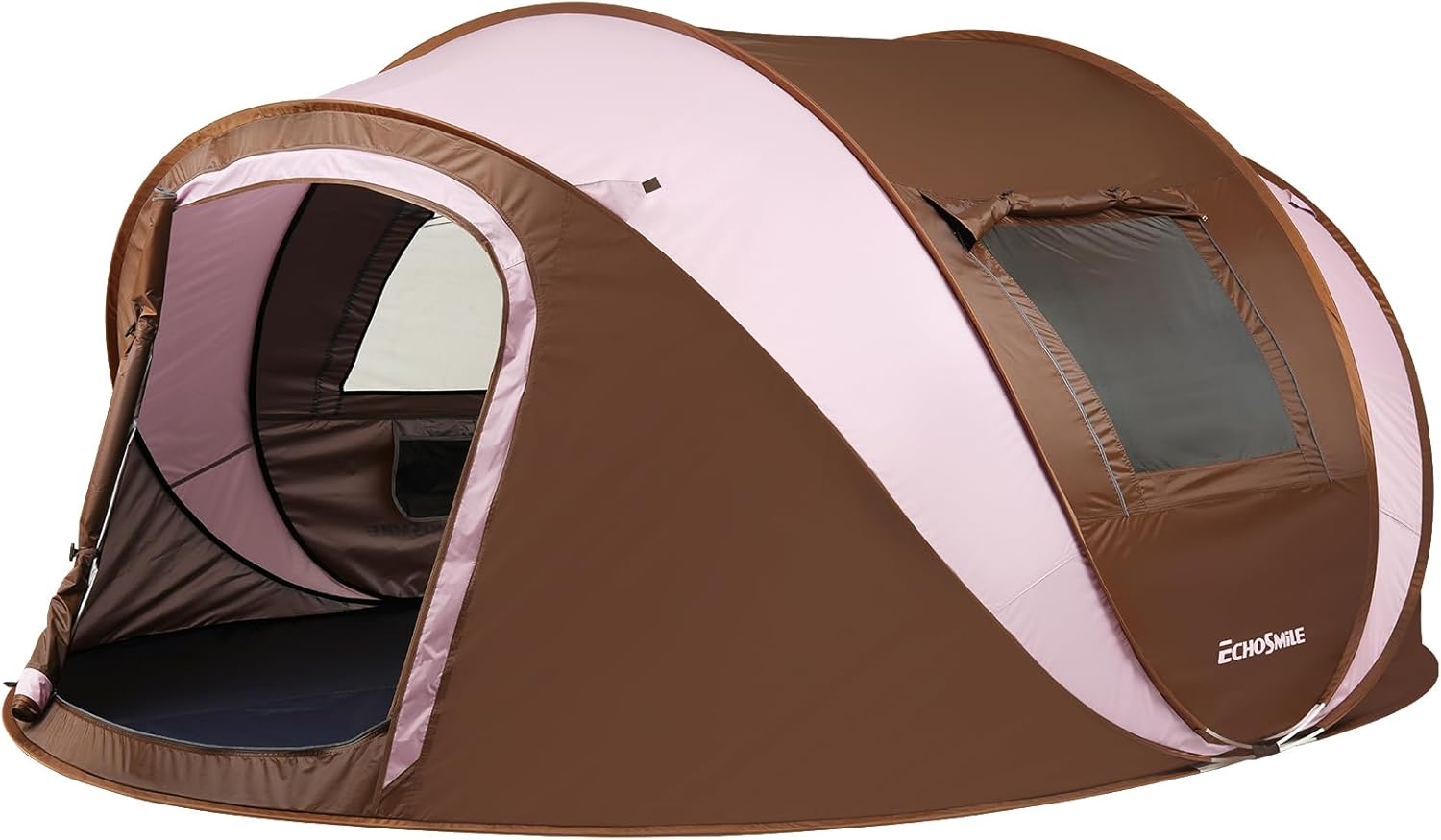 EchoSmile Instant Pop-Up Tent: 2-6 Person, Easy Setup, Water-Resistant