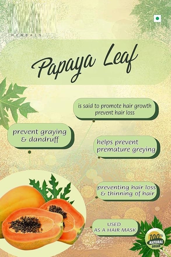 8.4oz Organic papaya leaves skin and hair care Powder 250G