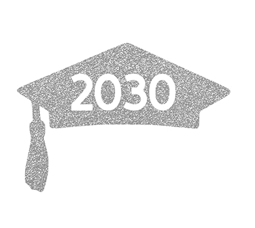 Miniatura 10 de Class Of 2030 Graduation Cap Decal, Graduation T Shirt Transfer, DIY Graduate Shirt Patch, Grad Tshirt Sticker, HTV Vinyl Applique, Pick Size Color,