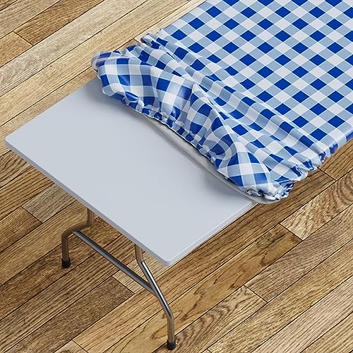 Sorfey Nappe Vinyle Intérieur/Extérieur Carreaux Bleu 48x24 po