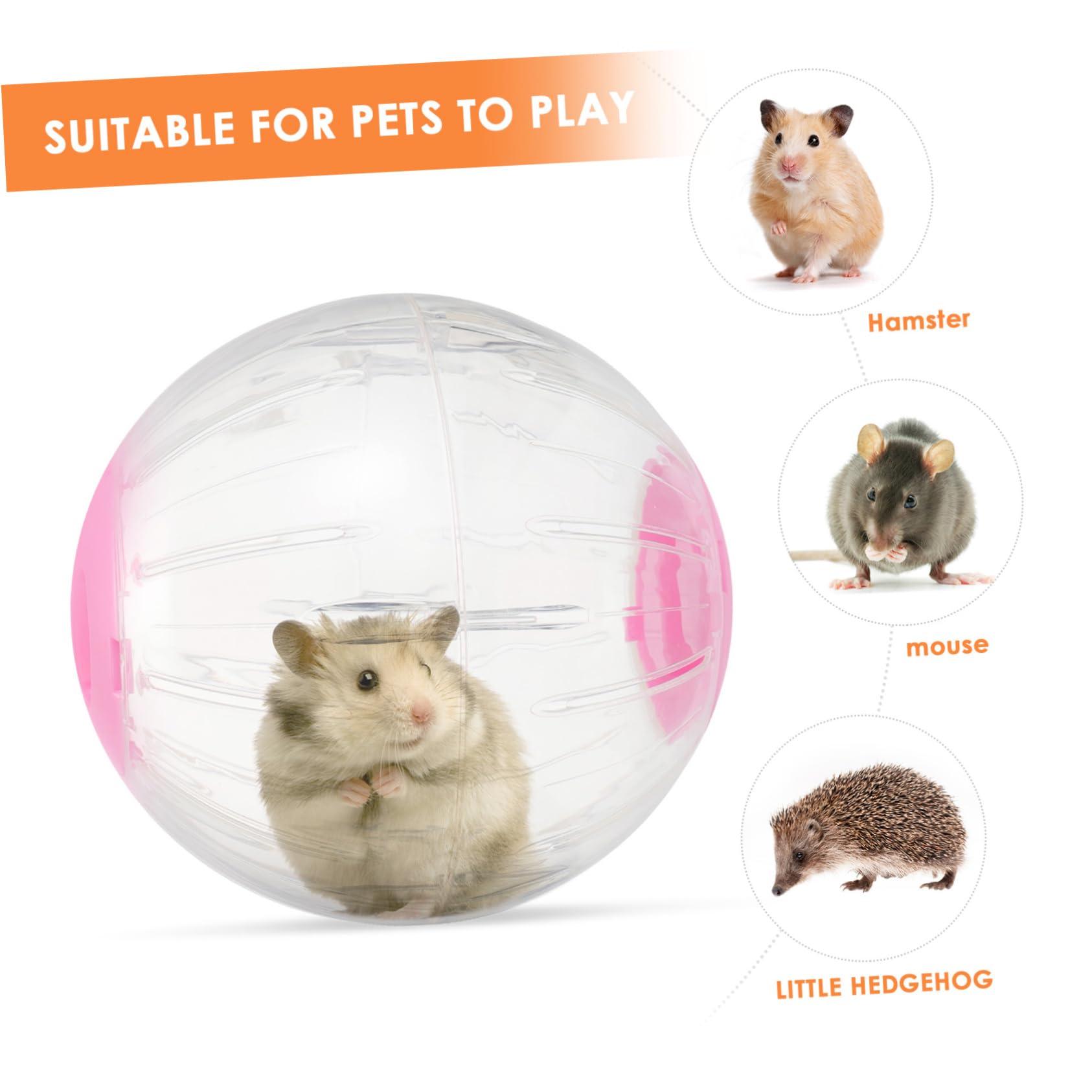 Levemolo Balle Roulante pour Hamster Jouet Exercice à roulettes Balle de Course pour Animaux de Compagnie