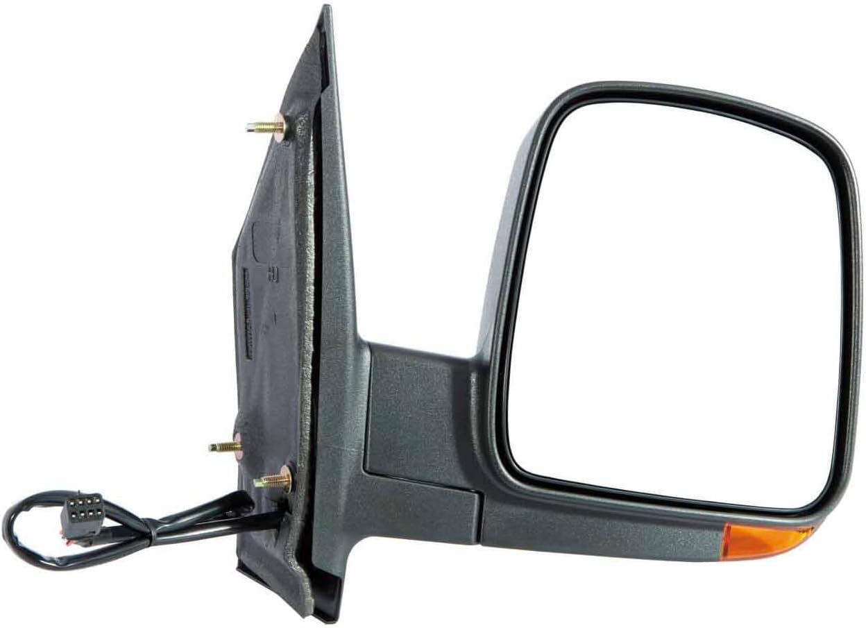 DEPO 335-5428R3EFH2 Chevy Express/GMC Savana Passenger Side Textured Heated Power Mirror with Turn Signal, Black