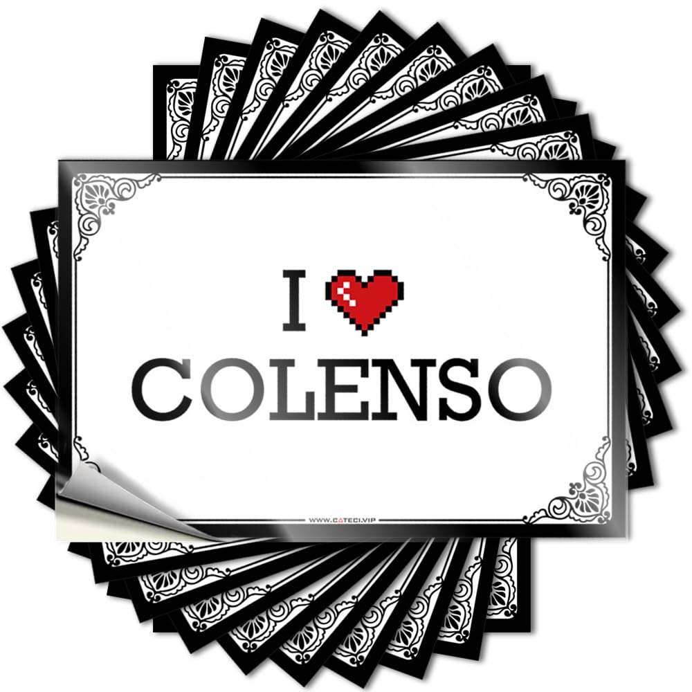 Quote Badass Vinyl Decals, Basement Decor Waterproof Window Stickers for Water Bottle | I Love Colenso Perfect for Microfiber Laptop Decor(8X12CM)