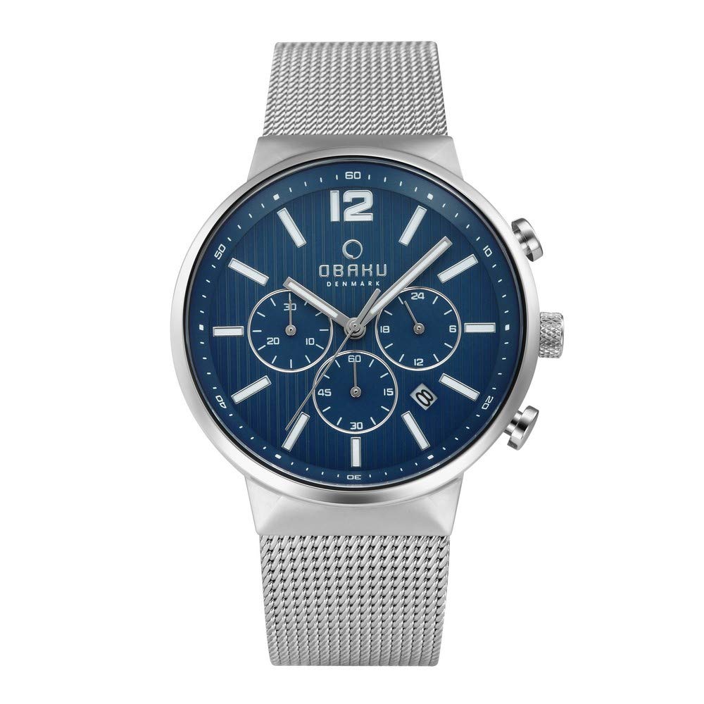Obaku Analog Blue Dial Mens Watch-V180GCCLMC (B07DD1MS62) Amazon Price History, Amazon Price Tracker