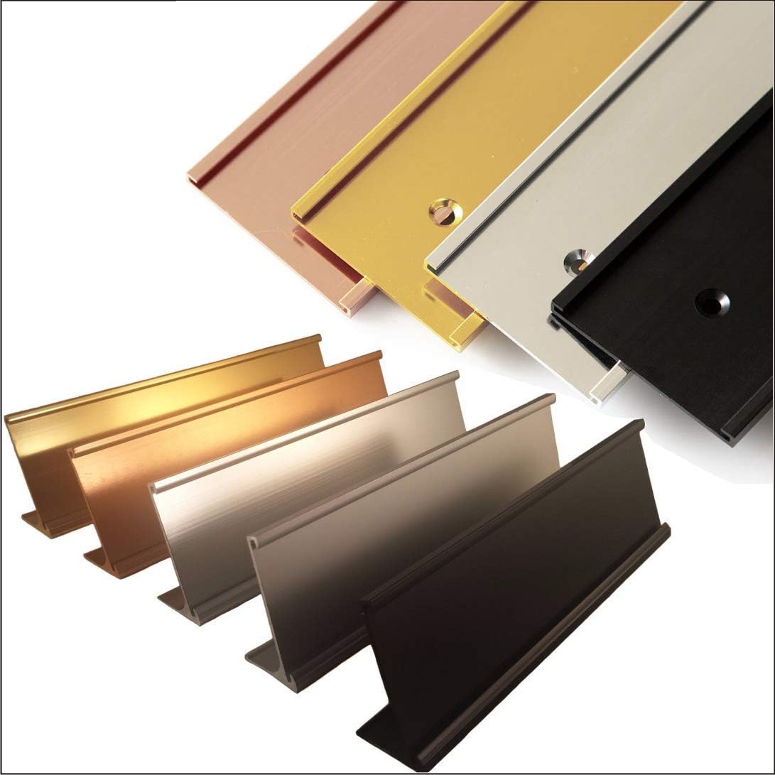 Office Name Plate Holders - Fits Standard Size 2x8, 2x10 or 2x12, Goes on Wall or Desk, choose color and type