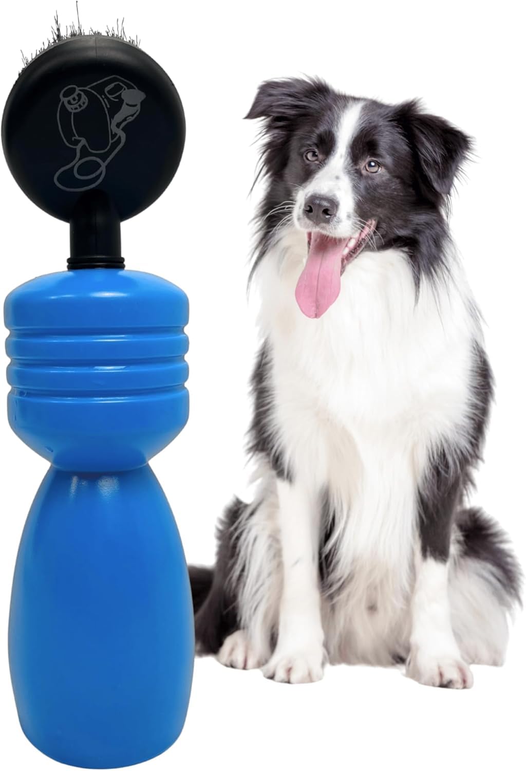 Mud Daddy® Mini Dog Paw Cleaner for Medium Dogs – Portable Dog Paw Washer with Soft Brush – Muddy Paw & Pet Foot Cleaner for After Walks – 650ml Travel Cleaning Bottle (BLue)