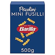 Barilla Pasta Mini Fusilli Piccolini, Pasta Corta di Semola di Grano Duro, 500 gr