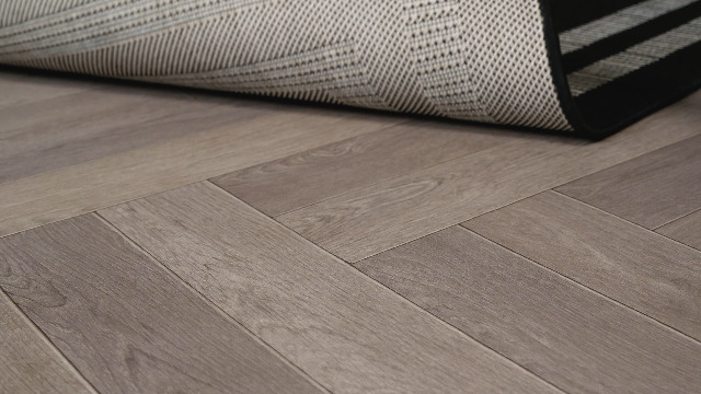 Tapete decorativo tejido plano 5' x 7' negro/ivory miniatura 7