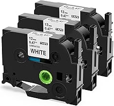 Upwinning TZe-231 12mm Kompatibel mit Brother P-touch Bänder 12mm Weiß TZ Tape 12 mm 0.47 TZe231 AZe231 P touch Schriftband für Brother Beschriftungsgerät Ptouch H100LB H105 1010 H107 1000 1005 1280