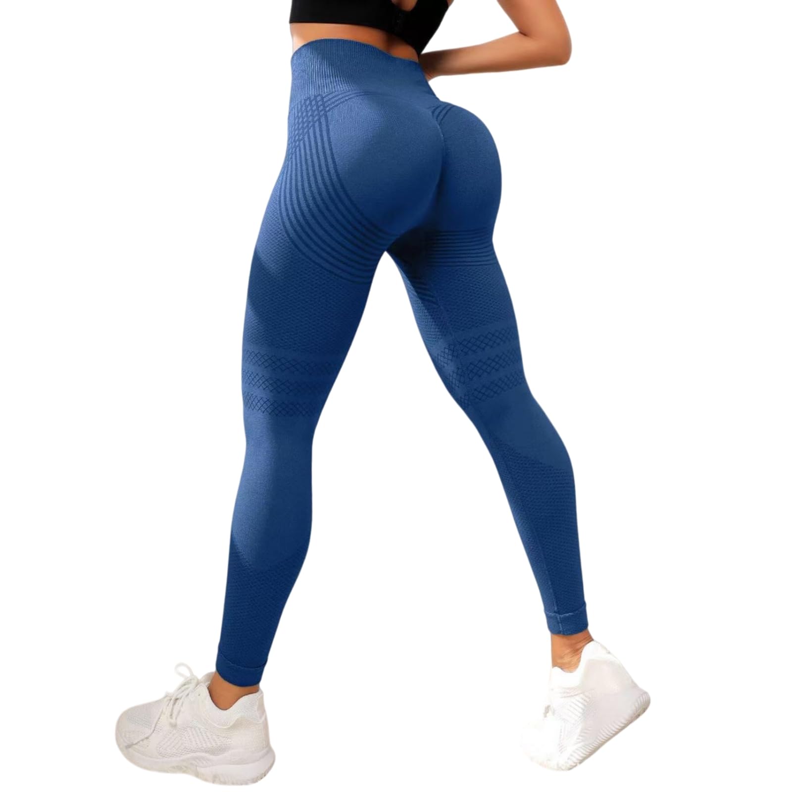 Resistance Band Leggings for Women, High Waisted Compression Leggings with Built-in Resistance Bands for Yoga, Gym, Workout