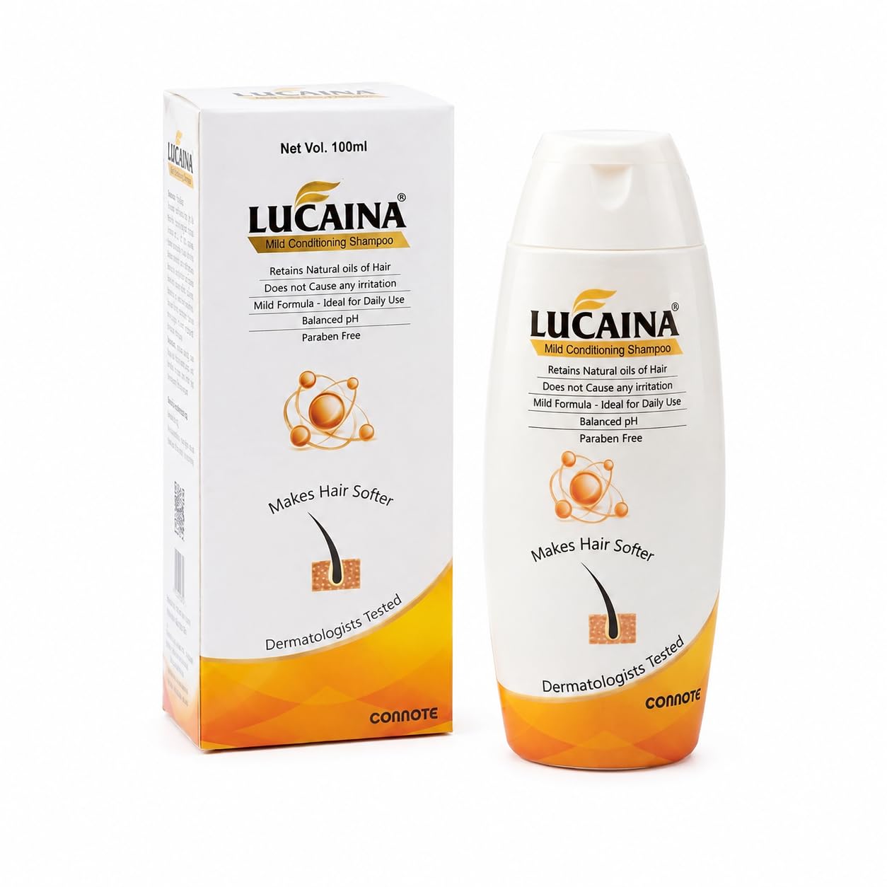 LUCAINA Mild Conditioning Shampoo, 100 ml | Balanced pH | Mild Daily Hair Cleanser | Helps Keep Hair Soft & Manageable | Soap & Alkali Free | Paraben Free | Suitable for Regular Hair Care-image-22