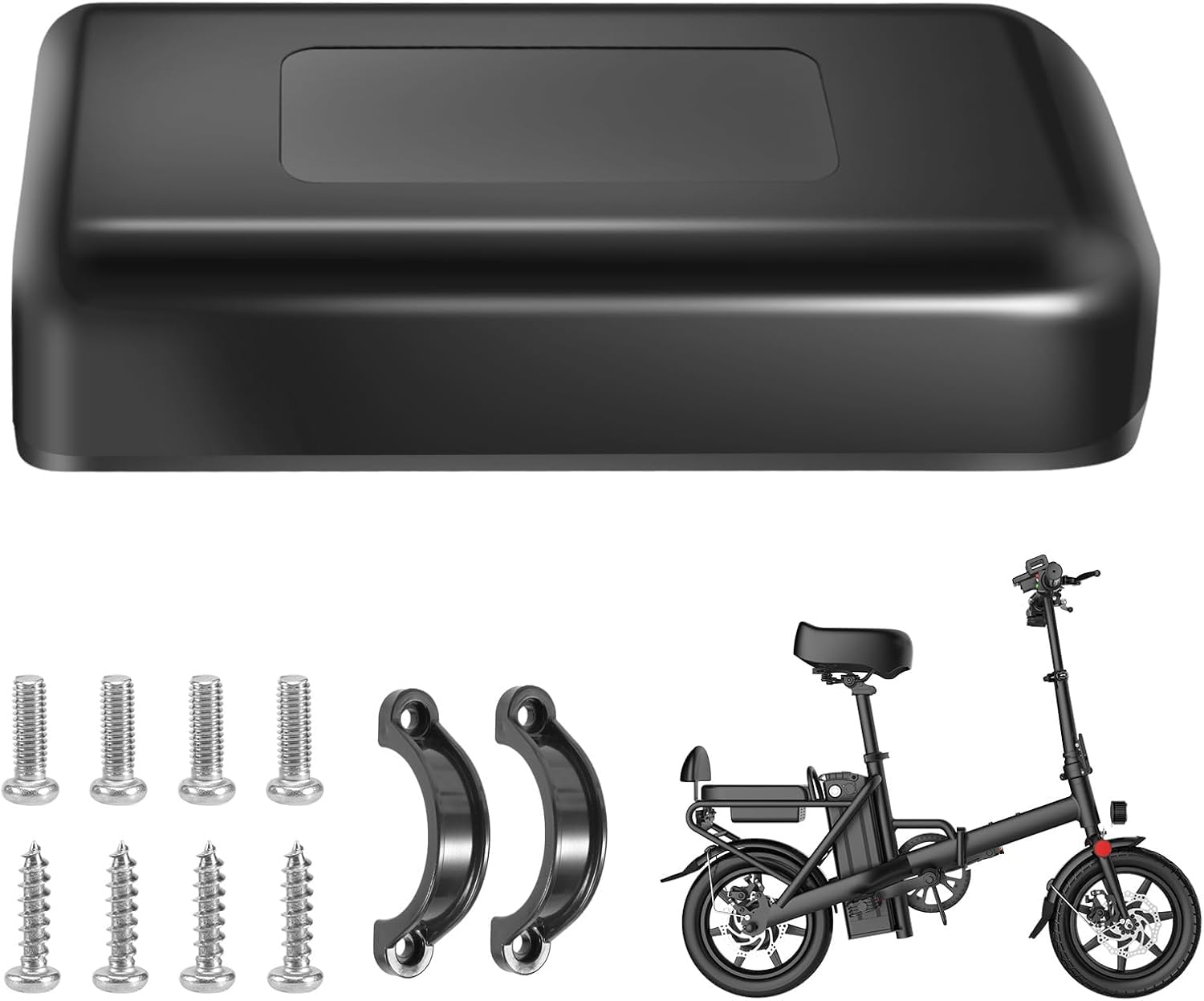 Smallterm Extra-Large Plastic Controller Box for EBike, Moped & Mountain Bike - Waterproof and Dustproof Case, Black