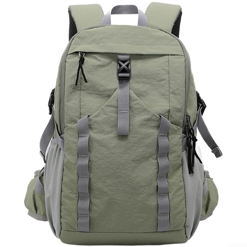 Drawup Zaino Trekking Leggero 28L Nylon Impermeabile(Green)