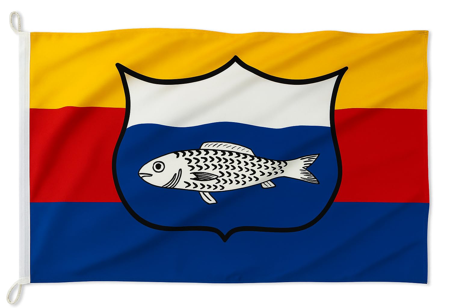 Drapeau Armoiries Frise du Nord haut de gamme en tissu de navire premium 150 x 90 cm