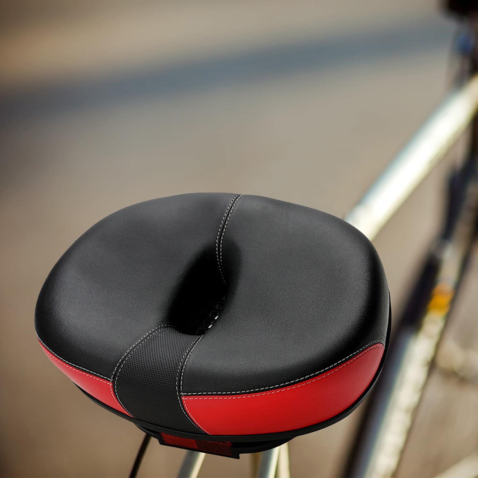 Selle Velo Confortable, Selle sans Nez, Siège Vélo Confortable, Remplacement Selle Vélo Réfléchissant, pour Le Confort des Hommes Et des Femmes