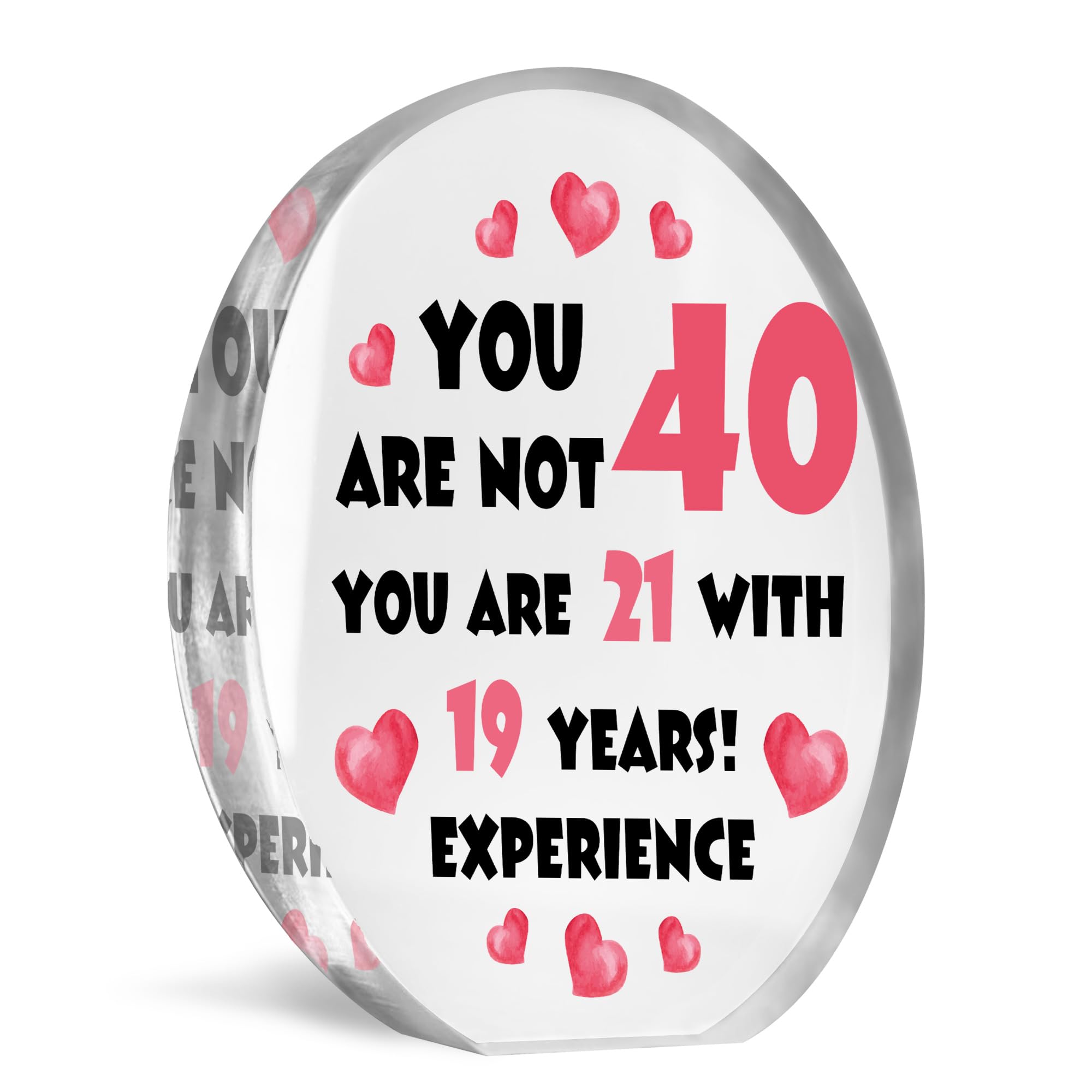 Red Ocean 40th Birthday Gifts For Women 40th Birthday Present 40th Birthday Decoration Gift For Mum Daughter Granddaughter Auntie Niece Sister Friend Funny 40th Birthday Gift Keepsake
