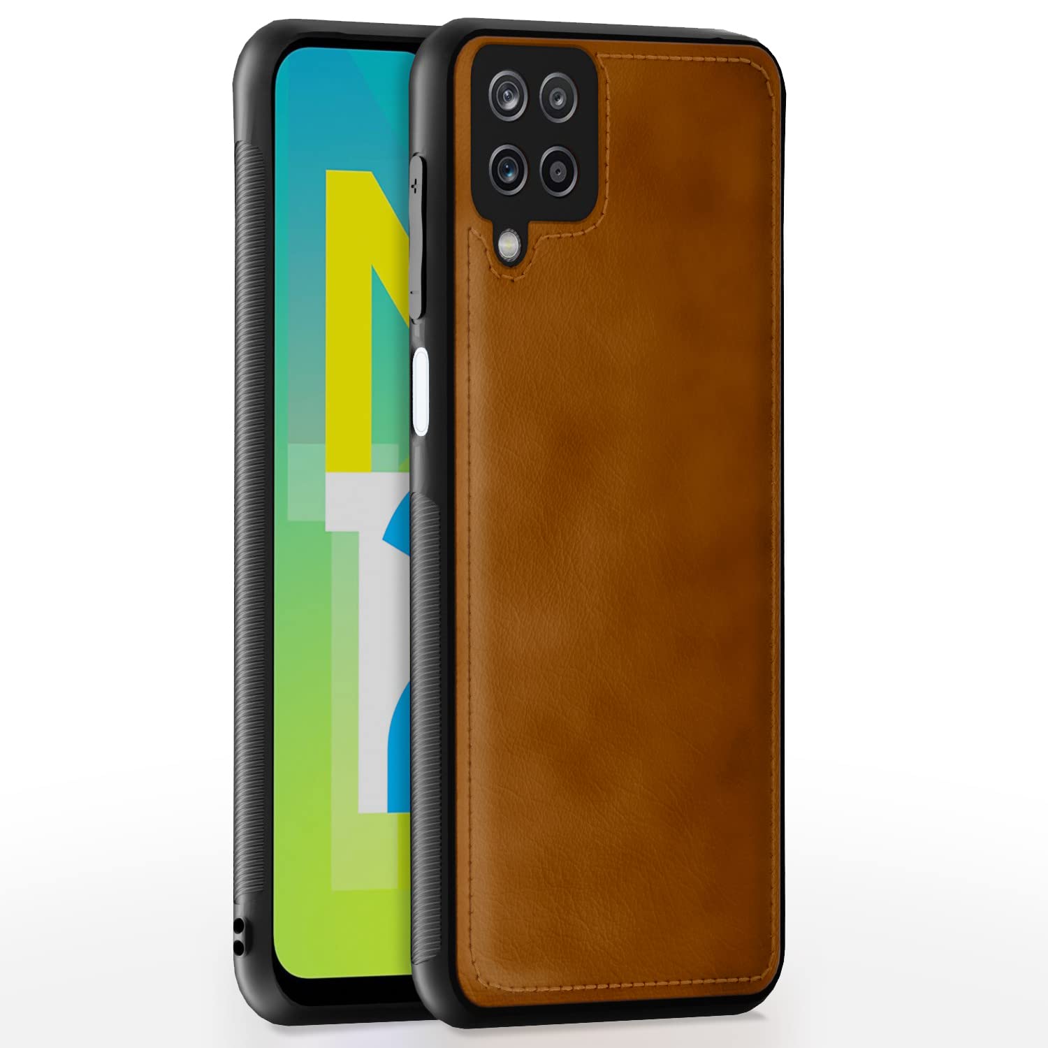 Pikkme Samsung Galaxy M12 / A12 / F12 Back Cover | Flexible Pu Leather | Full Camera Protection | Raised Edges | Super Soft-Touch | Bumper Case for Samsung Galaxy M12 / A12 / F12 (Brown) (B0BR5GTBDL) Amazon Price History, Amazon Price Tracker