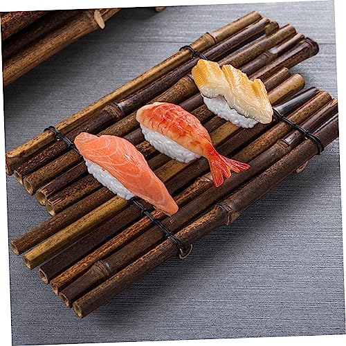 Plato para sushi Garneck mediano de plástico café miniatura 3
