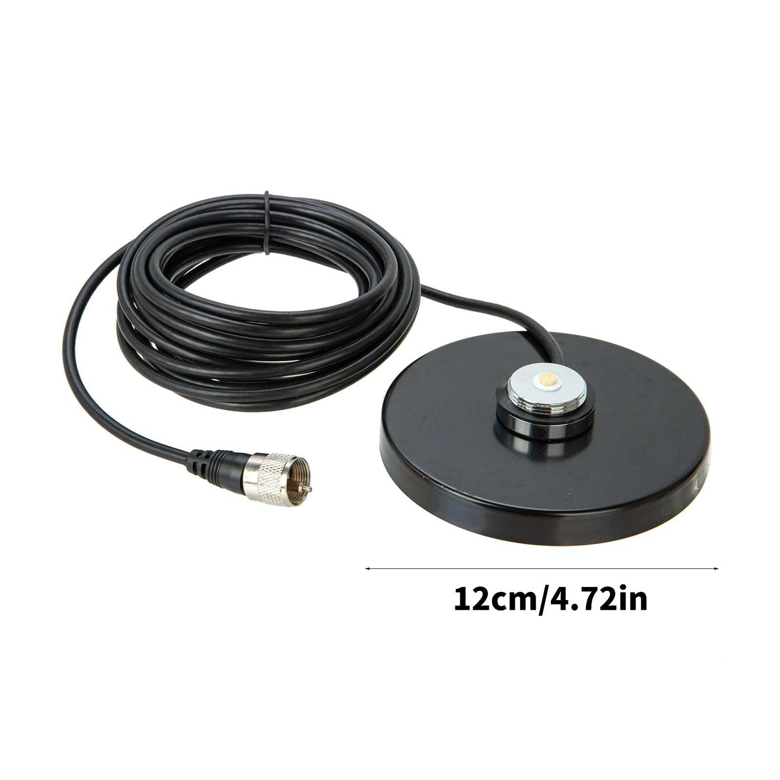 Aggiornamenti Base per antenne magnetiche da 12 cm Base aspirazione per antenne con Cavo coassiale RG58 da 5 M Miglioramento della Radio Mobile per Supporto QYT TYT