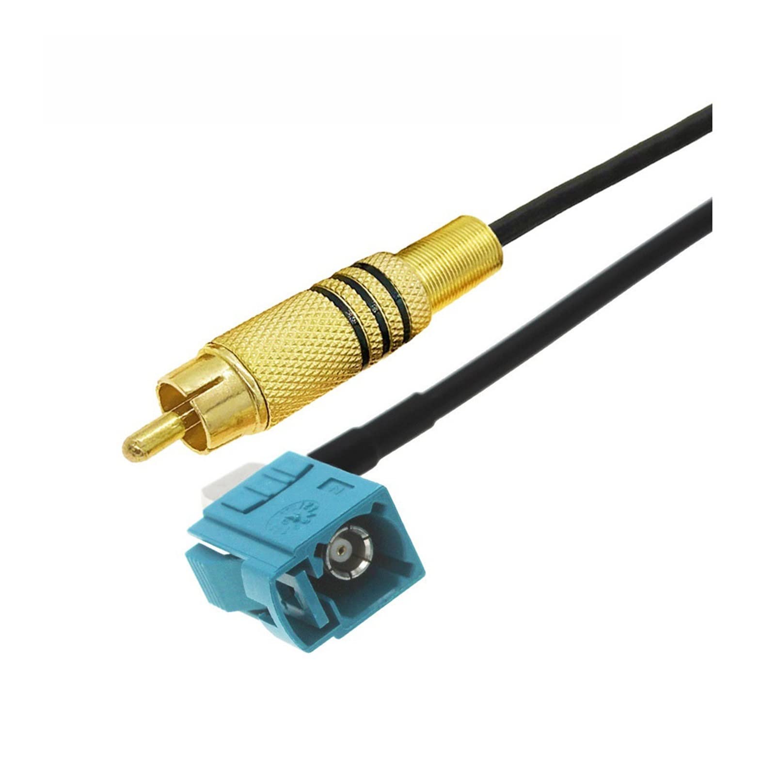 Câble adaptateur de caméra de recul Fakra Z femelle vers RCA mâle pour stationnement