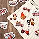 RELKLYU 150 Aufkleber Mit Feuerwehr, Kreative Graffiti-Aufkleber, Kinderaufkleber, wasserdichte Aufkleber, Können Wasserflaschen, Notizbücher Und Fahrräder Dekorieren.