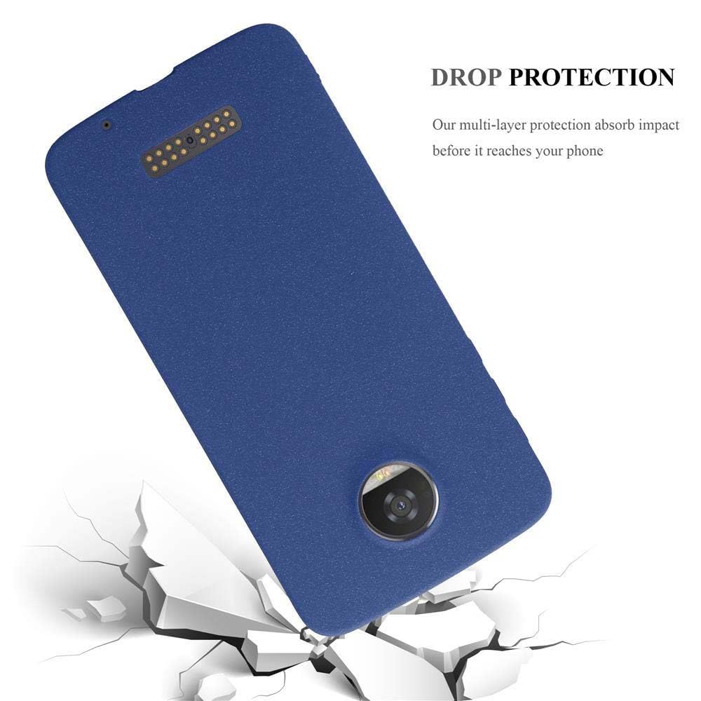 Cadorabo Custodia per Motorola MOTO Z2 PLAY in FROST BLU SCURO