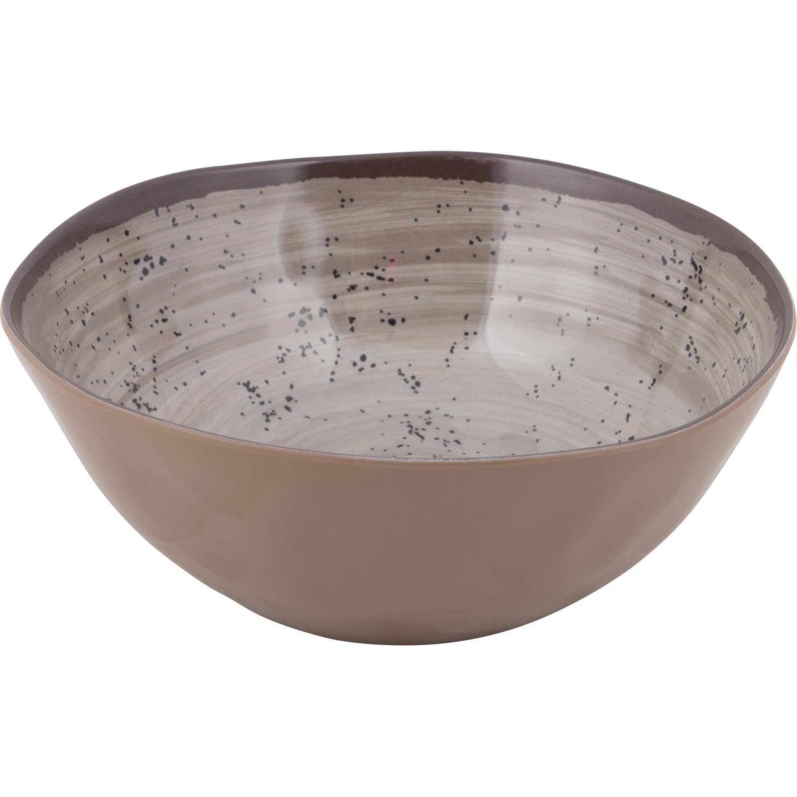 BO-CAMP Vajilla BC Halo 12p melamina beige pour camping et plein air, repas et sorties pratiques, format léger