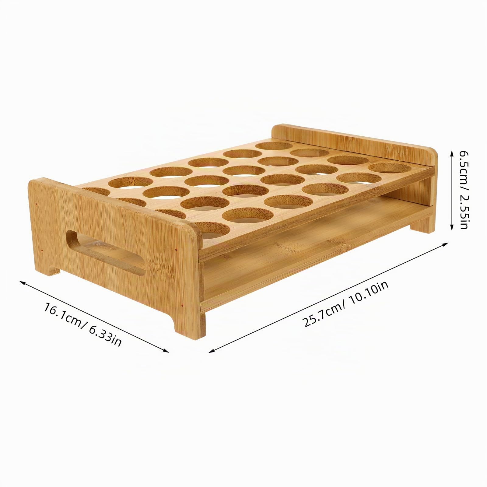 BESPORTBLE Présentoir Pour Verres À Shot Plateau De Service Pour Whisky Et Brandy Support D’Affichage Pour Verres À Shot Organisateur Compact Pour Bar Et Maison 25.70 X 16.10 X 6.50 Cm
