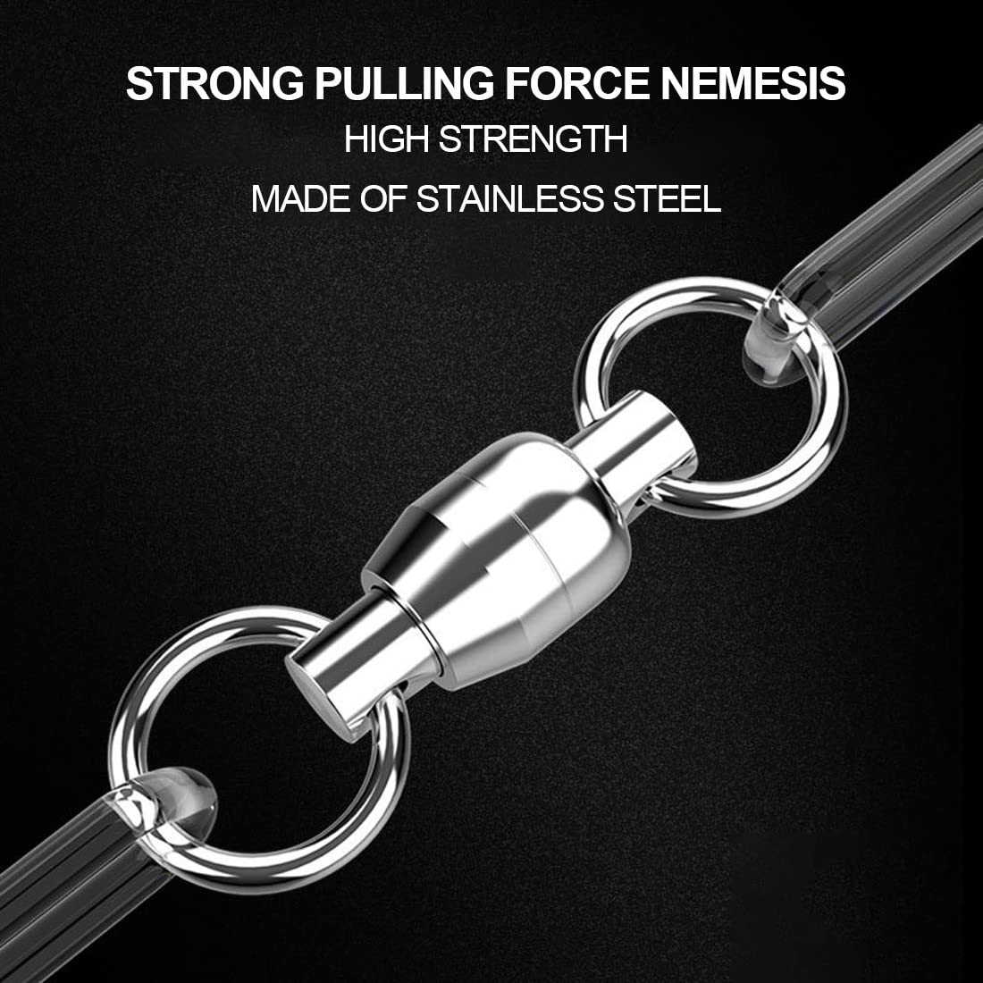 9Tong Edelstahl 3-Wege Angelwirbel - Für Süß- Und Salzwasser Angeln