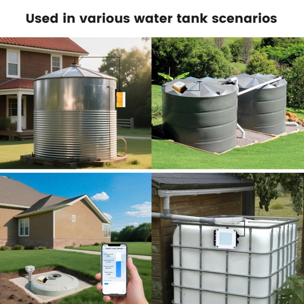 ME202W 5m Capteur de Niveau Du Réservoir D'Eau TUYA TECTIVEMENT RÉLÉVOIRE WIFI METTERIE METTRE AUTRE PROGLE EU PROGE EU