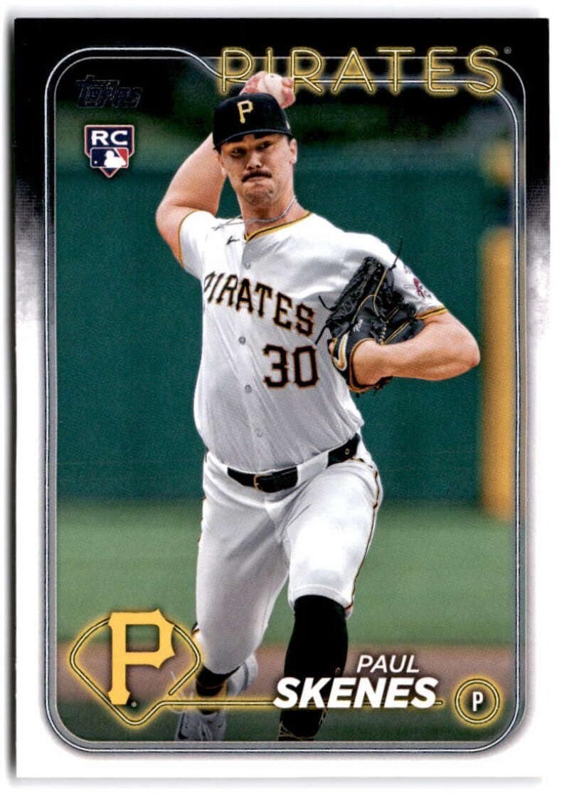 2024 Topps Update #US100 PAUL SKENES RC Rookie Pirates Baseball Trading Card