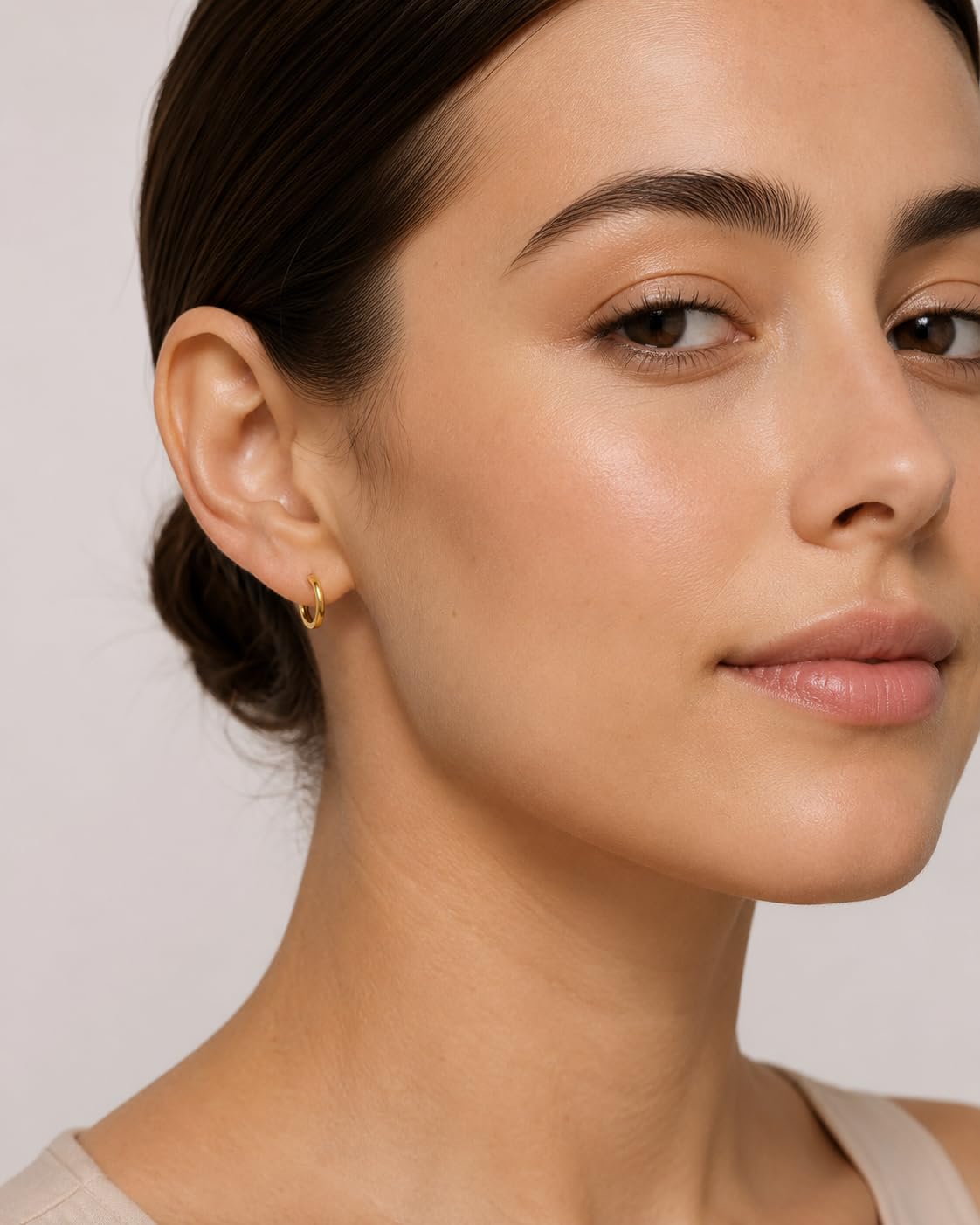 PRINS JEWELS Piccoli orecchini a cerchio da donna in oro giallo 375 9 carati | Orecchini in vero oro lucido dall'Italia