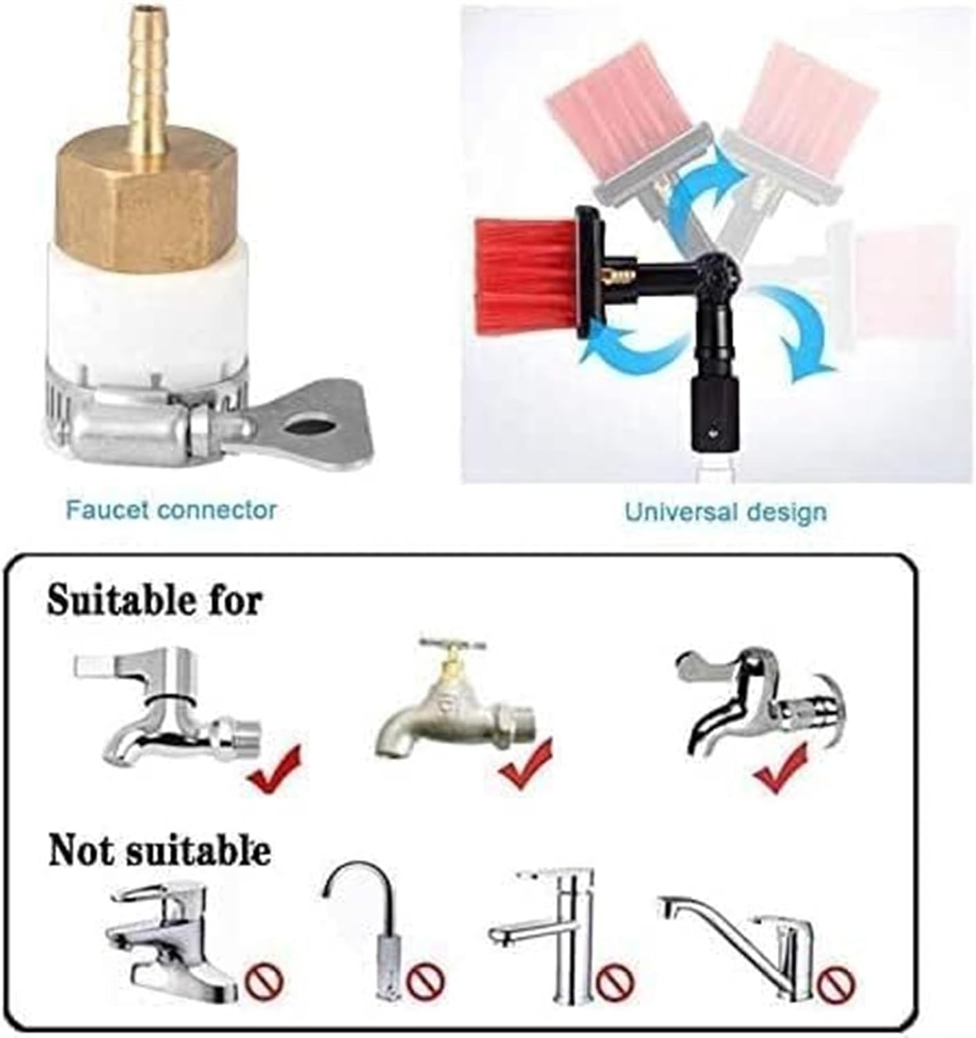 Water Fed Pole Kit - 600cm Window Cleaning Pole with Telescopic Brush for Conservatory Roof & Solar Panel Cleaning - Extendable Water-Fed Cleaning Solution