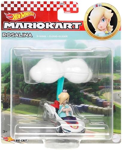 Hot Wheels Mario Kart Rosalina P-Wing + Planeador Cloud disponible en Yaxa Costa Rica