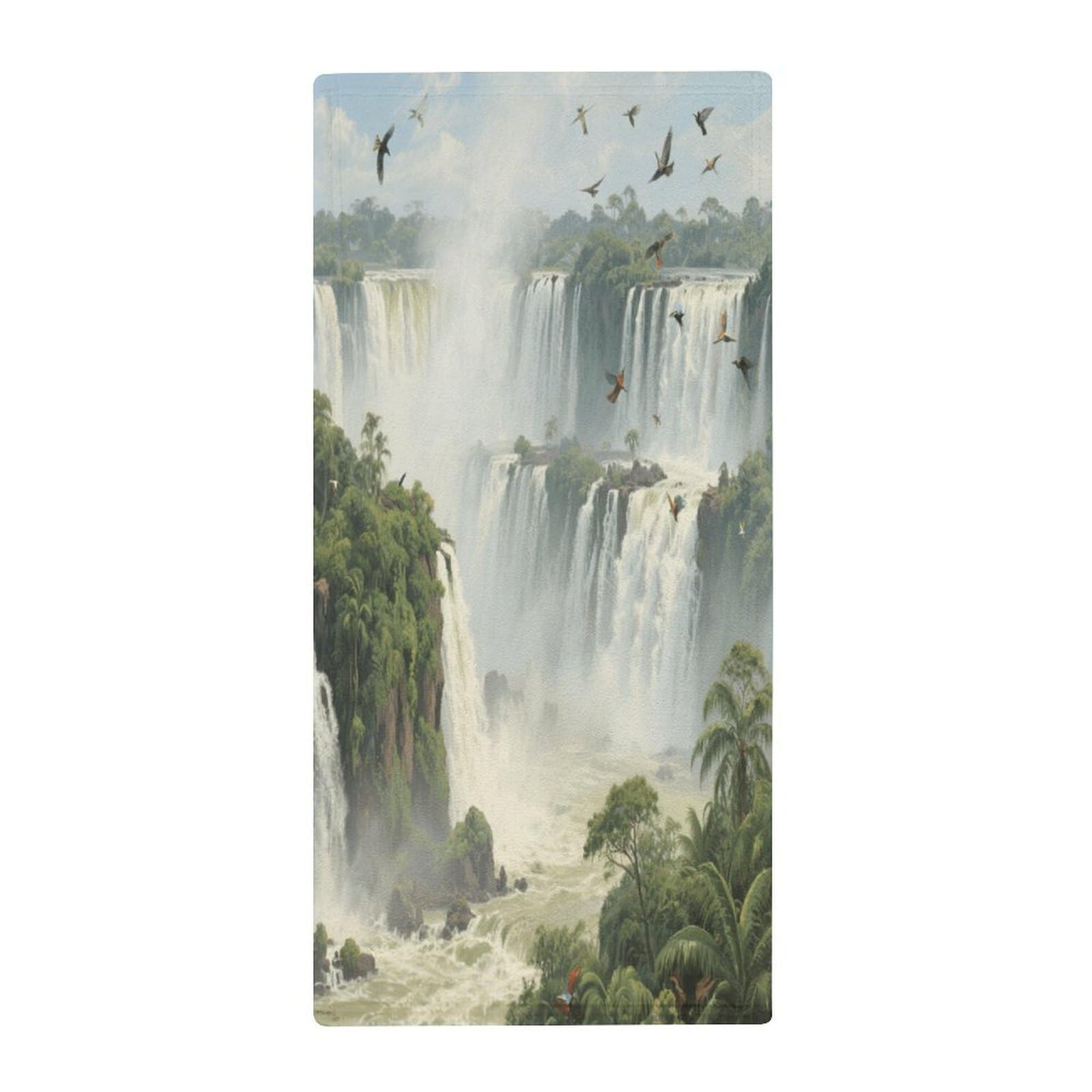 Fekiloot Style Iguazu Falls Towels For Bathroom, Bath Towels 13.8 X 28.7 Inch, Hand Towel Multipurpose Use As Bath Fitness, Bathroom, Shower, Sports, Yoga Towel