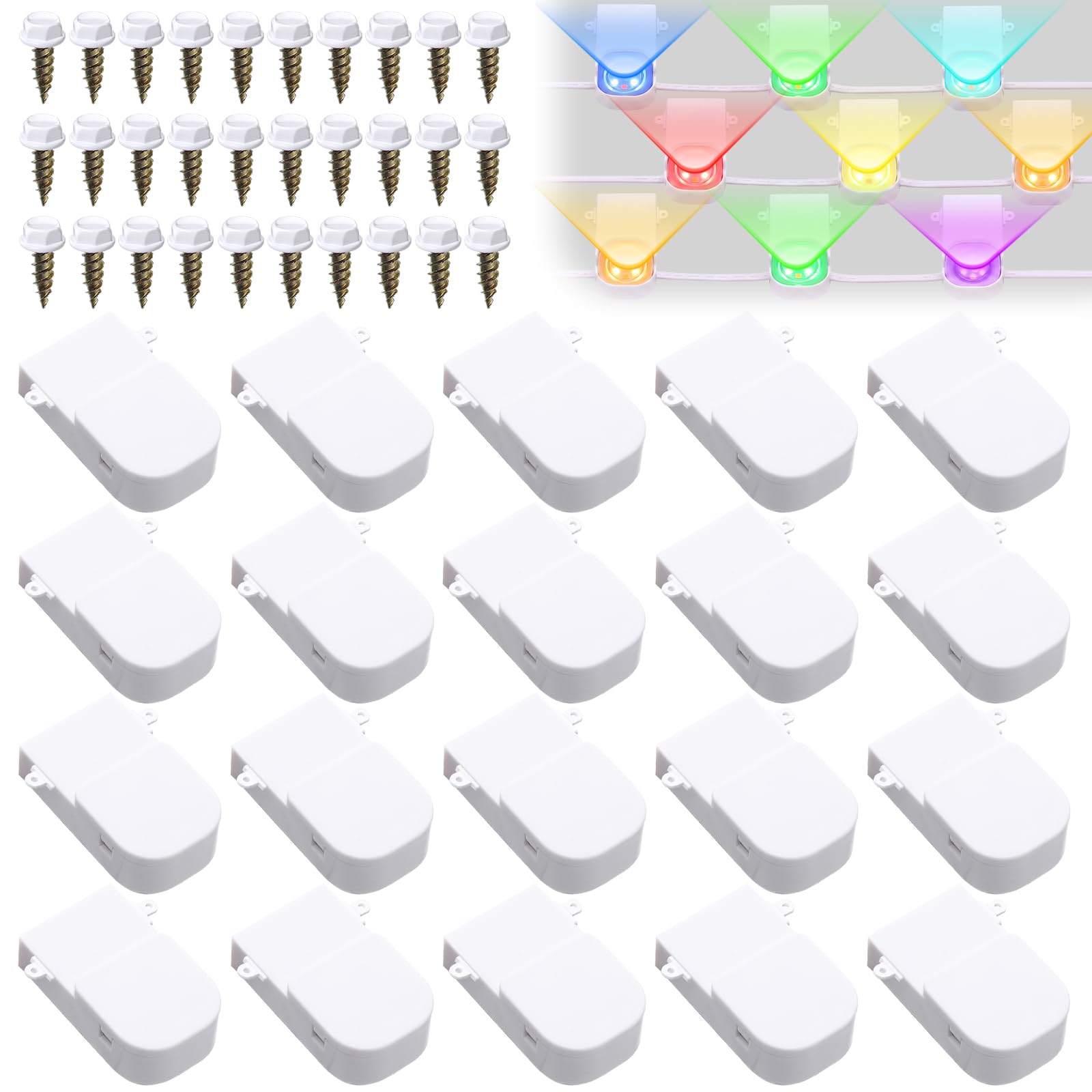 Beeveer 70 Set Light Clips Compatible with Govee H706 H806 Pro Light