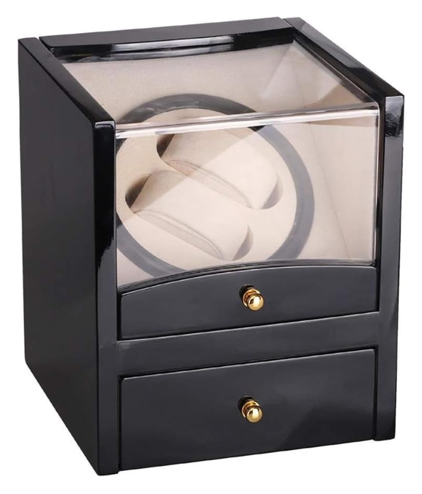 QUSYZD Watch Box Automatic Watch Winder Box Watch Winder Box Watch Winders for Automatic Watches 2 Display Box Double Watch Winder Automatic Watches Watch Case,
