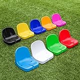 FORZA Plastic Shelter & Stadium Seats | Premium Moulded HDPE Sports Seating (Black, Pack of 10)