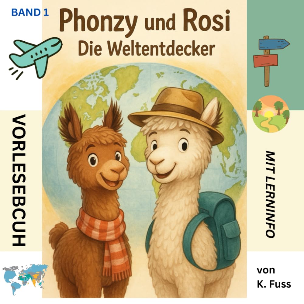 Phonzy und Rosi: Die Weltentdecker: Ein fröhliches Abenteuer über Mut, Freundschaft und die große bunte Welt