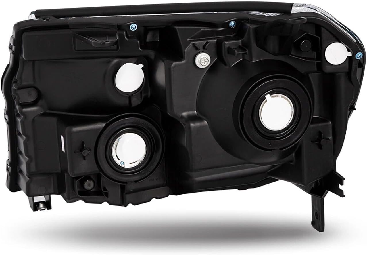 Headlight Assembly Compatible with 2012 2013 2014 2015 Honda Pilot,Halogen Headlamp Replacement Driver and Passenger Side Black Housing Amber Reflector