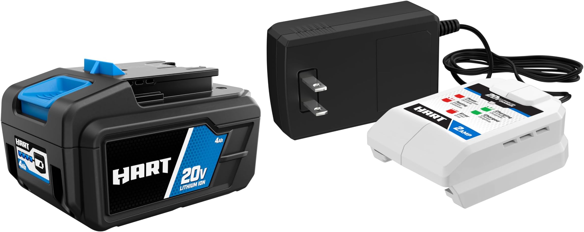 HART 20V 4.0Ah Battery & Charger Kit - HGSK011 - for HART 20V Tools
