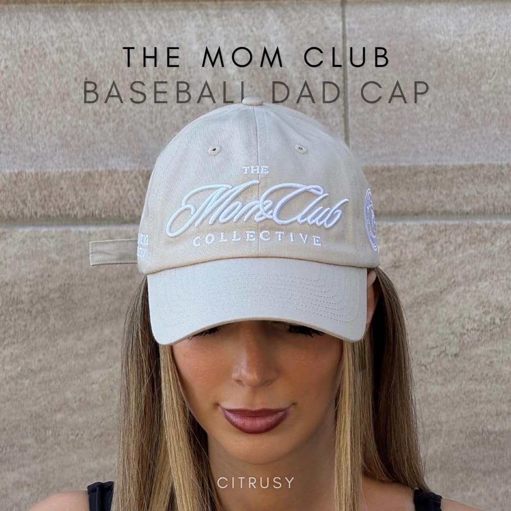 Trendy Mom & Dad Baseball Dad Caps | Men & Women Hats | Cute NY Ball Cap | Boy Mom Girl Dad Hats | Cotton | Adjustable Strap - Image 4